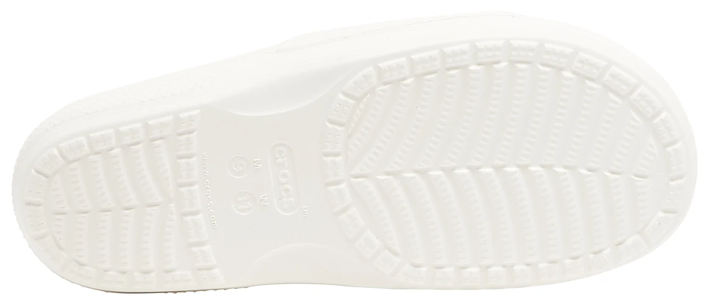 Crocs Mens Crocs Classic Slides - Mens Shoes White/White Size 12.0