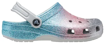 Crocs Girls Crocs Unlined Glitter - Girls' Toddler Shoes Blue/Pink Size 04.0