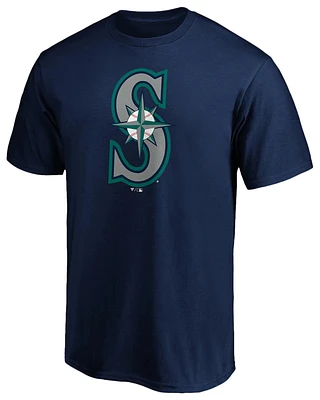 Fanatics Mens Mariners Official Logo T-Shirt - Navy