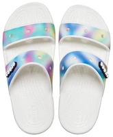 Crocs Girls Classic Tie Dye Sandals - Girls' Grade School Shoes White/Multi