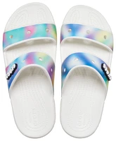 Crocs Girls Crocs Classic Tie Dye Sandals - Girls' Grade School Shoes White/Multi Size 04.0