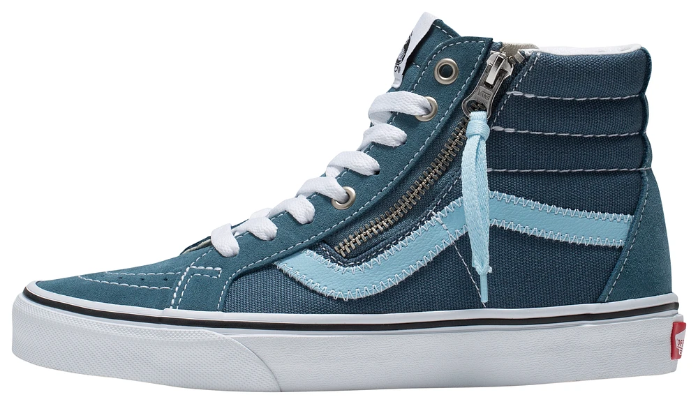 Vans Girls Sk8-Hi Zip - Girls' Grade School Skate Shoes Blue/Teal