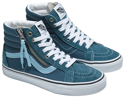 Vans Girls Sk8-Hi Zip - Girls' Grade School Skate Shoes Blue/Teal