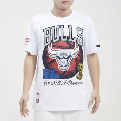 Pro Standard Mens Bulls Crackle T-Shirt - White/White