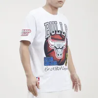 Pro Standard Mens Bulls Crackle T-Shirt - White/White