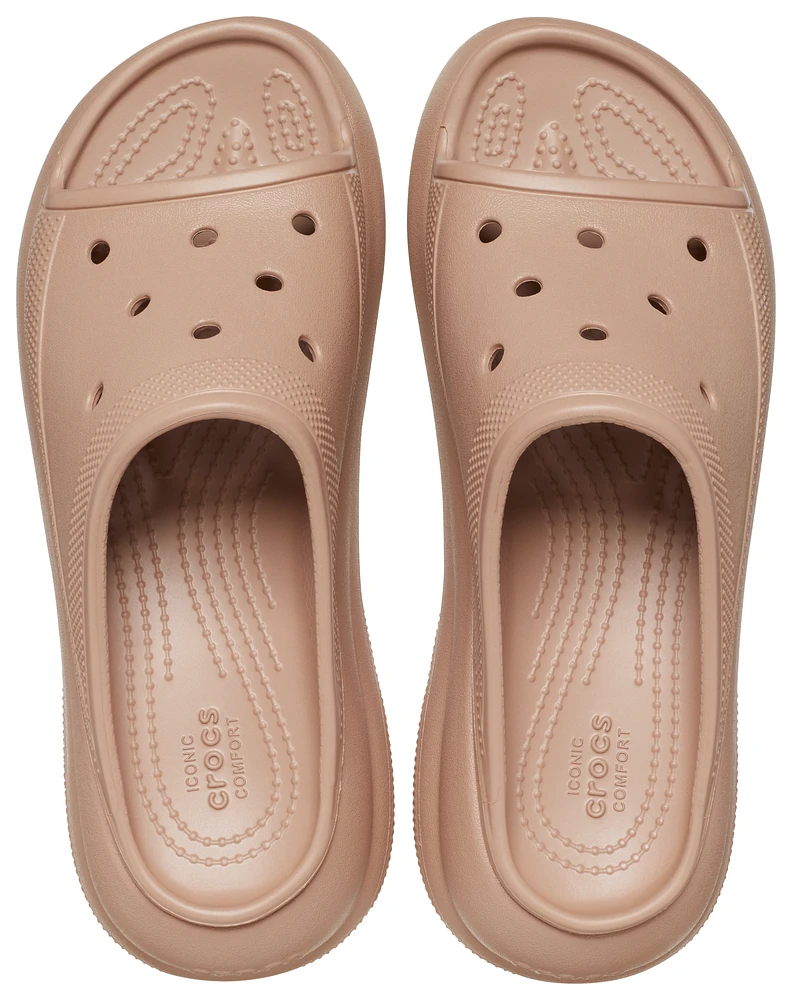 Crocs Womens Crush Slides - Shoes Cork