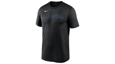 Nike Marlins Wordmark Legend T-Shirt - Men's