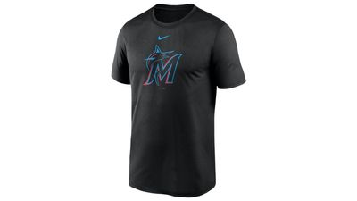 Nike Marlins Large Logo Legend T-Shirt - Men's