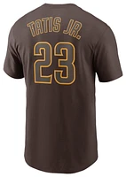 Nike Mens Fernando Tatis Jr. Padres Player Name & Number T-Shirt - Brown/Brown