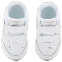 Reebok Boys Classic Leather - Boys' Toddler Shoes White/Carbon/Vector Blue