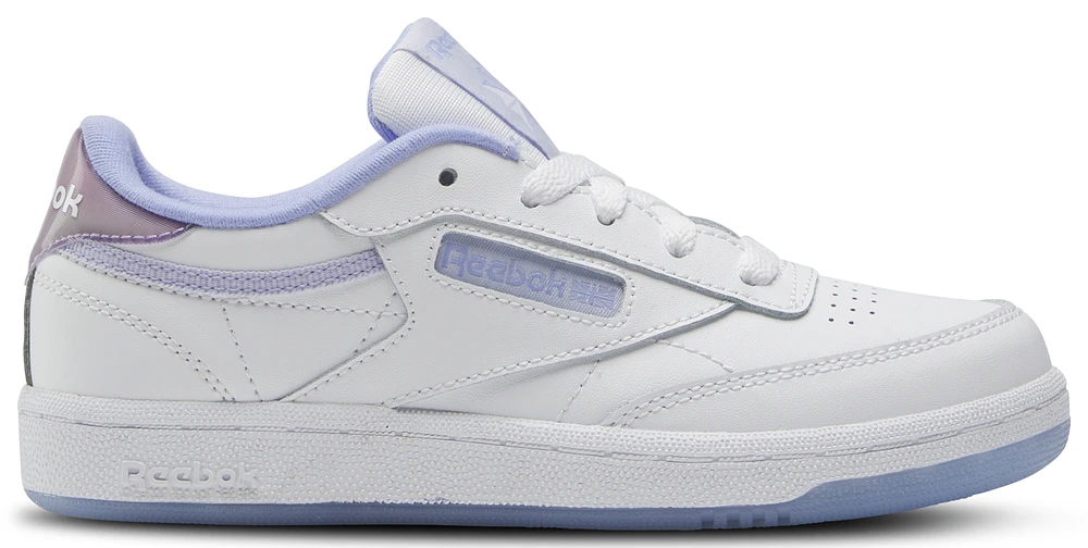 Reebok Girls Reebok Club C - Girls' Toddler Shoes Ftwr White/Lilac Glow/Lucid Lilac Size 05.0