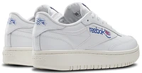 Reebok Womens Reebok Club C Double - Womens Shoes Ftwr White/Purple/Chalk Size 07.0