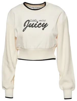 Juicy Couture Cropped Velour Sweatshirt - Women's