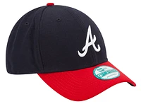 New Era Mens New Era Braves 9Forty Adjustable Cap - Mens Navy/Multi Size One Size