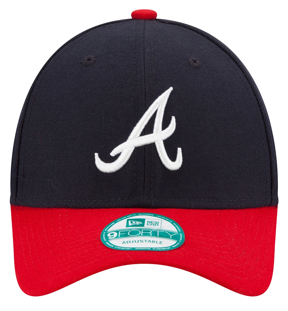 New Era Mens New Era Braves 9Forty Adjustable Cap - Mens Multi/Navy Size One Size