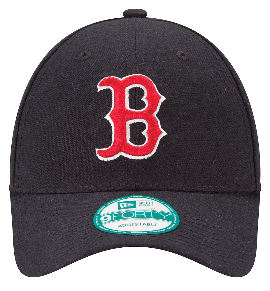 New Era Mens New Era Red Sox 9Forty Adjustable Cap - Mens Navy/Red Size One Size
