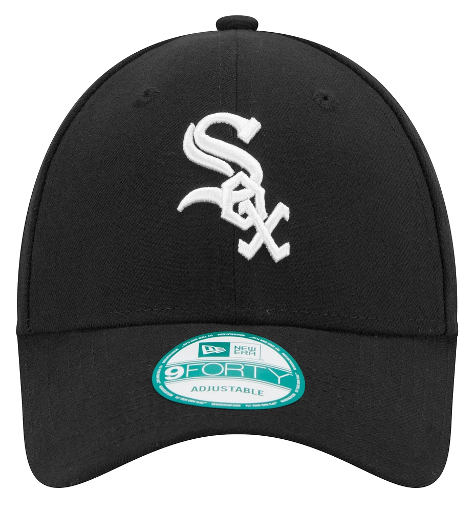 New Era Mens New Era White Sox 9Forty The League Adjustable Cap - Mens Black/White Size One Size