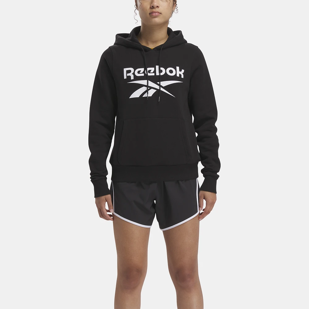 Reebok Womens Identity Big Logo Fleece Hoodie