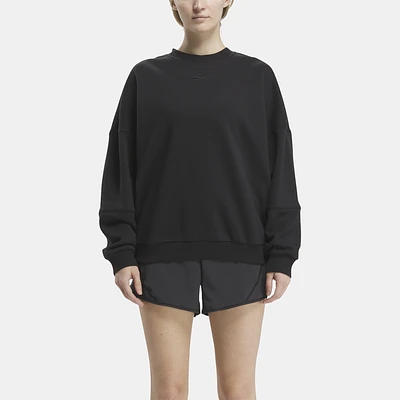 Reebok Womens Lux Oversized Crew - Black