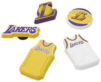 Crocs Kids Crocs Jibbitz Los Angeles Lakers 5 Pack - Youth Multi/Multi Size One Size