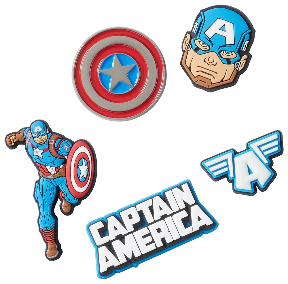 Jibbitz Jibbitz Captain America 5 Pack - Adult