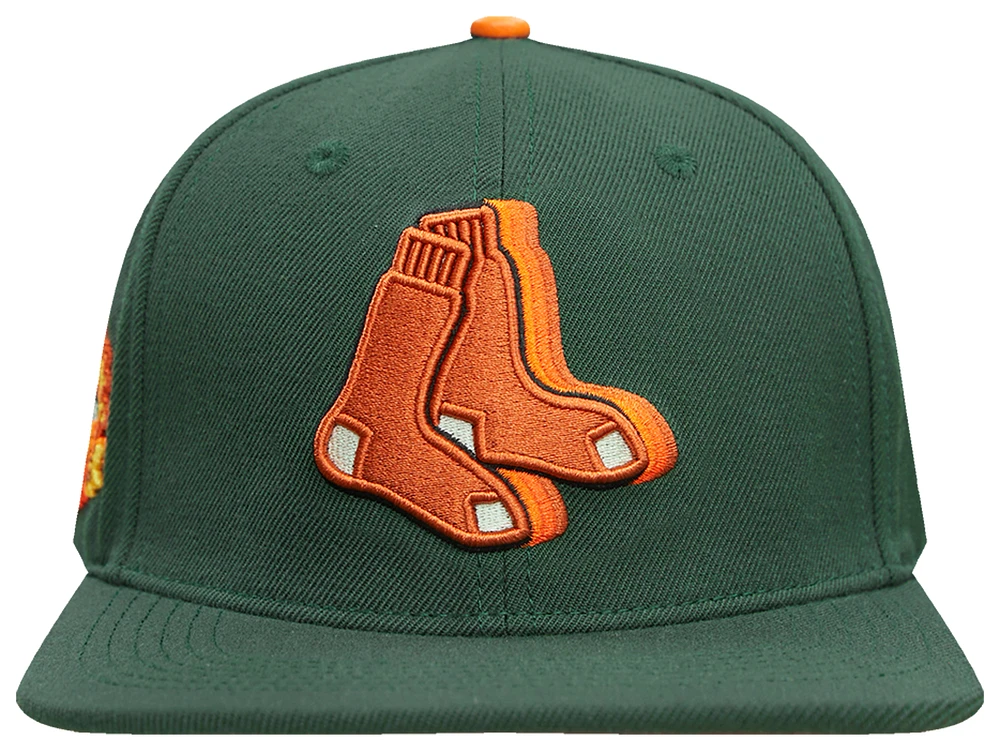 Pro Standard Mens Pro Standard Red Sox Spice Snapback Cap - Mens Olive Size One Size