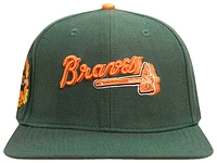 Pro Standard Mens Pro Standard Braves Spice Snapback Cap - Mens Olive Size One Size