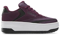 Reebok Girls Club C Extra - Girls' Grade School Basketball Shoes Black/Midnight Plum/White