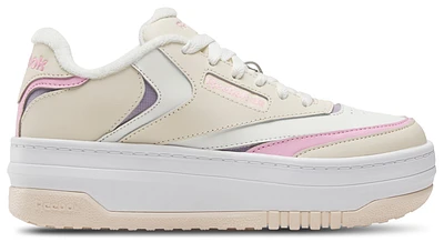 Reebok Girls Club C Extra - Girls' Grade School Basketball Shoes Tapioca/Astro Rose/Dusk Purple