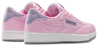 Reebok Girls Club C - Girls' Preschool Shoes Dusk Purple/Astro Rose/White