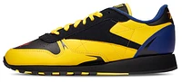 Reebok Mens Classic Leather Wolverine - Shoes Black/Yellow/Blue