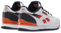 Reebok Boys Classic Leather Step N Flash - Boys' Preschool Shoes White/Vector Navy/Pump Orange