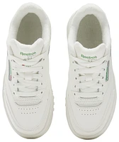 Reebok Girls Club C Extra - Girls' Preschool Shoes Chalk/Chalk/Glen Green