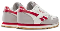 Reebok Boys Classic Leather - Boys' Preschool Shoes Hazy Grey/Chalk/Vector Red