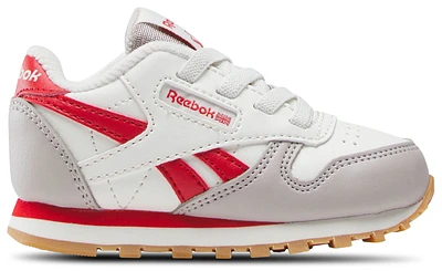 Reebok Boys Classic Leather - Boys' Toddler Shoes Chalk/Hazy Grey/Vector Red