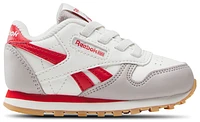 Reebok Boys Classic Leather - Boys' Toddler Shoes Chalk/Hazy Grey/Vector Red