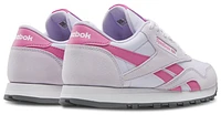 Reebok Boys CL Nylon - Boys' Grade School Running Shoes White/Digital Gleam/True Pink