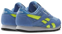 Reebok Girls Classic Nylon - Girls' Preschool Shoes Essential Blue/Solar Acid Yellow/Aluminum Blue