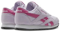 Reebok Girls Classic Nylon - Girls' Preschool Shoes Digital Gleam/True Pink/White