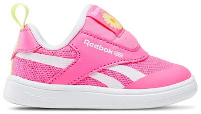 Reebok Girls Club C Revenge - Girls' Toddler Shoes White/Atomic Pink/Electric Yellow