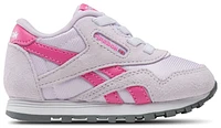 Reebok Boys CL Nylon - Boys' Toddler Shoes True Pink/Digital Gleam/White