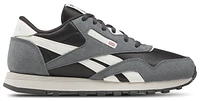 Reebok Girls Classic Nylon - Girls' Grade School Running Shoes Washed Black/Dark Fog/Chalk