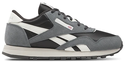Reebok Girls Classic Nylon - Girls' Grade School Running Shoes Washed Black/Dark Fog/Chalk