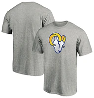 Fanatics Mens Rams Primary Logo T-Shirt - Heather Grey