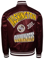 Pro Standard Wash Commanders Turn It Up M Rib Satin Jacket - Men's