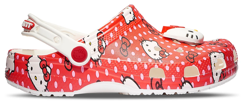 Crocs Girls Classic Clogs Hello Kitty - Girls' Grade School Shoes White/Red