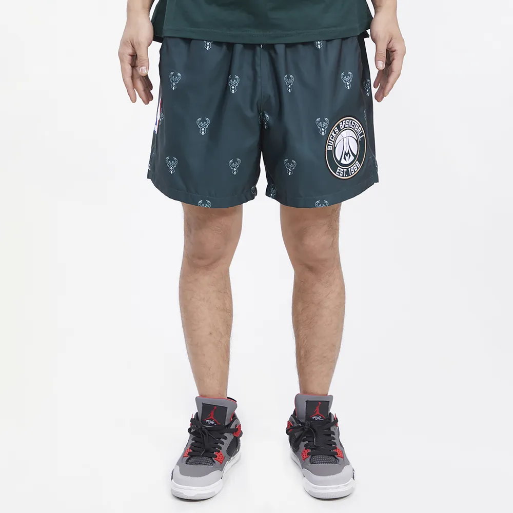Pro Standard Mens Pro Standard Bucks Mini Logo Woven Shorts