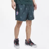 Pro Standard Mens Pro Standard Bucks Mini Logo Woven Shorts - Mens Green/Green Size L