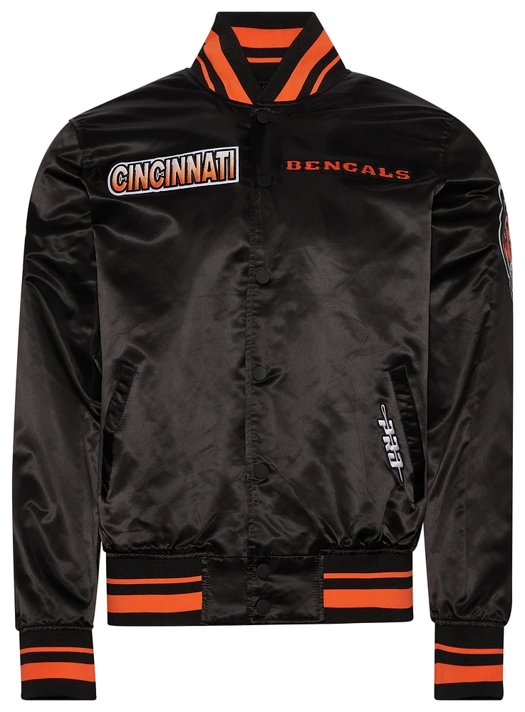 Pro Standard Cincinnati Bengals Turn It Up M Rib Satin Jacket - Men's