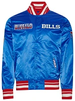 Pro Standard Mens Buffalo Bills Turn It Up M Rib Satin Jacket - Blue/Red